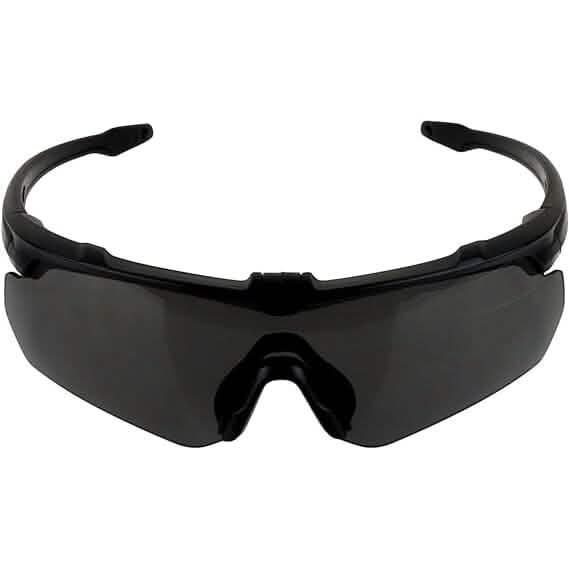 ToopMount Tactical Eyewear Anti Fog, ANSI Z87.1 Shooting Glasses with 3 Interchangeable Lens (Refurbished) - A-1 Thread Vault