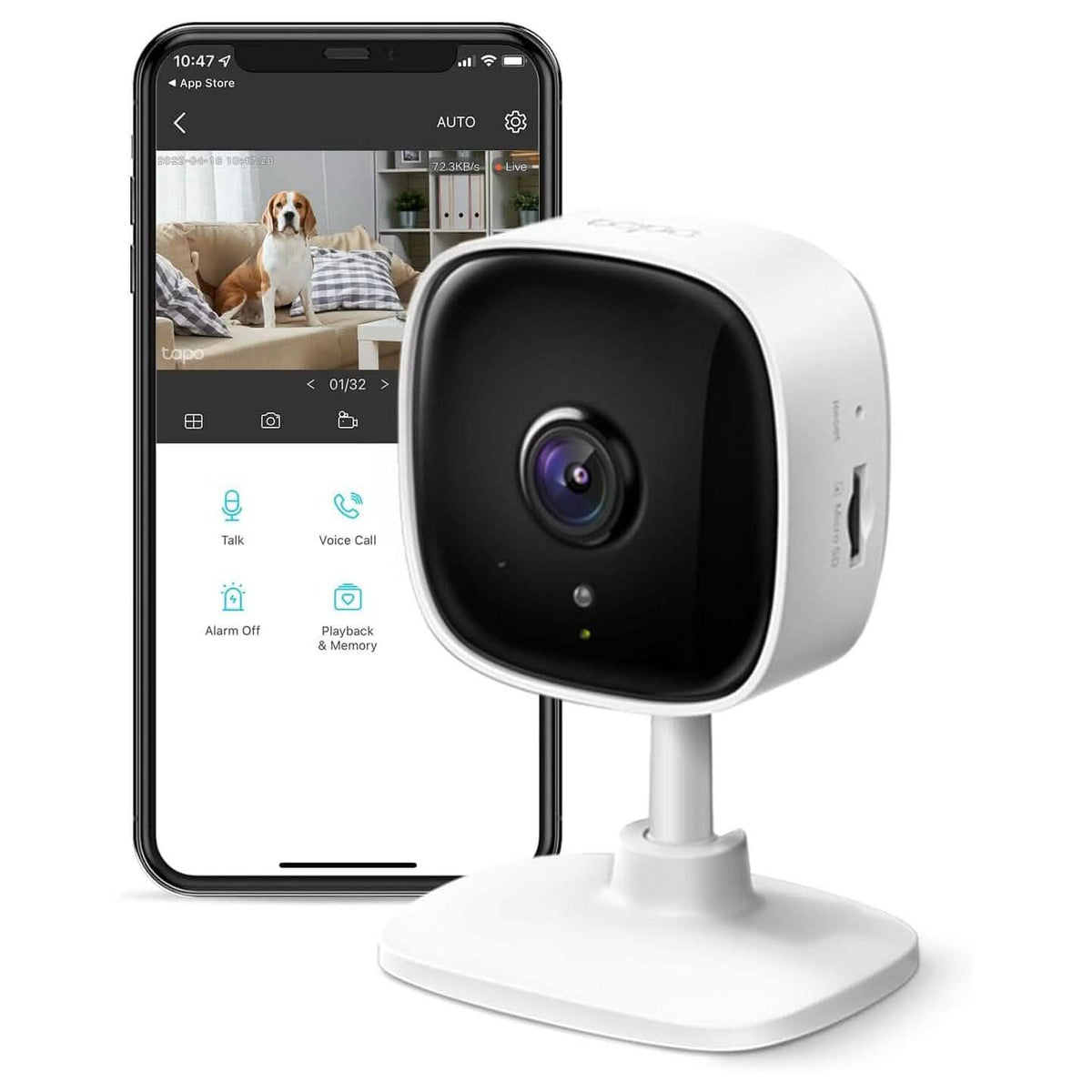 TP-Link Tapo 1080P Indoor Security Camera for Baby Monitor (Refurbished) - A-1 Thread Vault