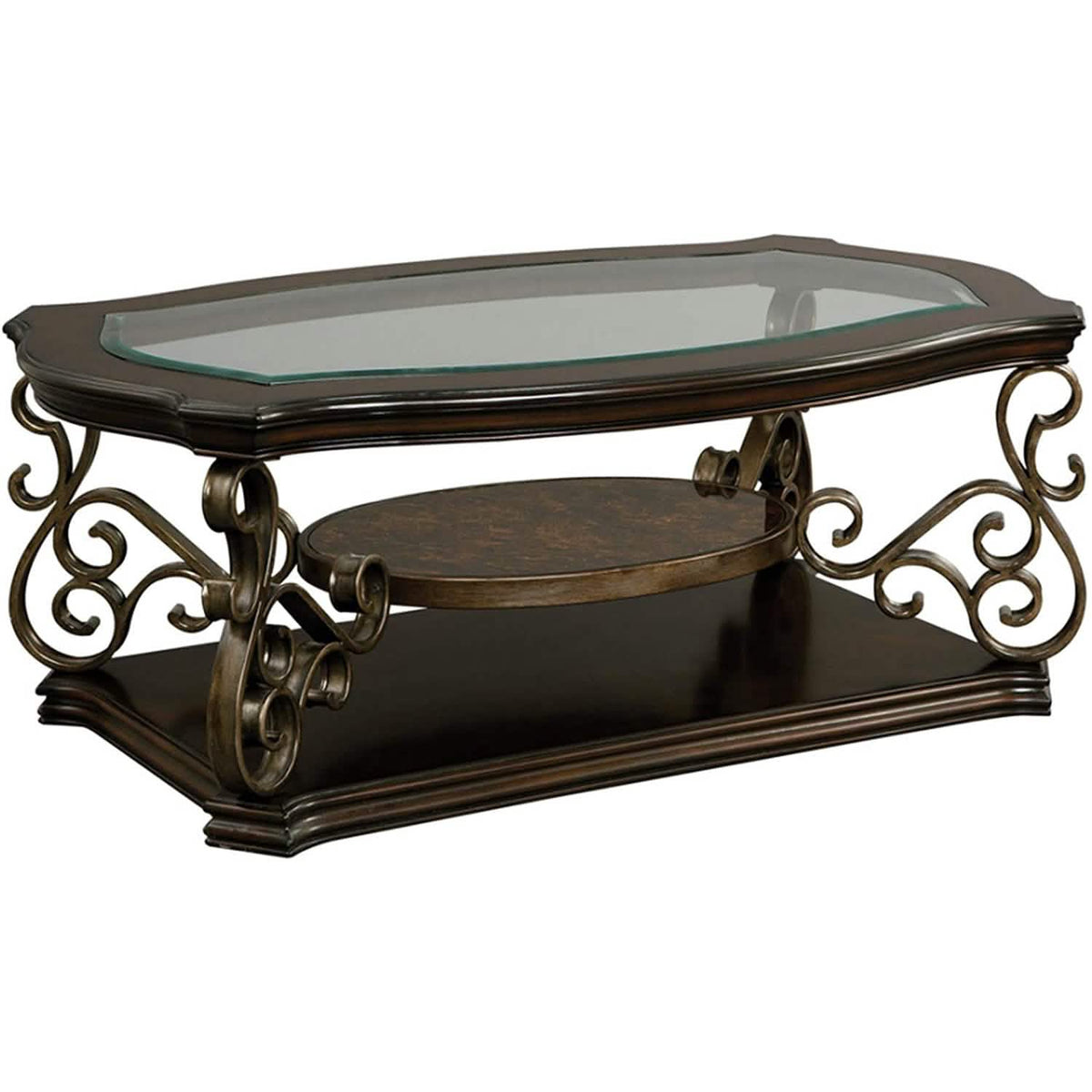 Traditional Coffee Table Accent Cocktail Table - A-1 Thread Vault