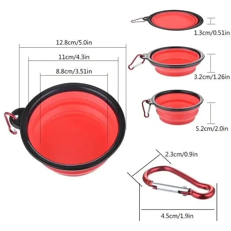 Travel-Friendly Pet Bowl - Durable TPR, Foldable & Chew-Resistant for Dogs & Cats - A-1 Thread Vault