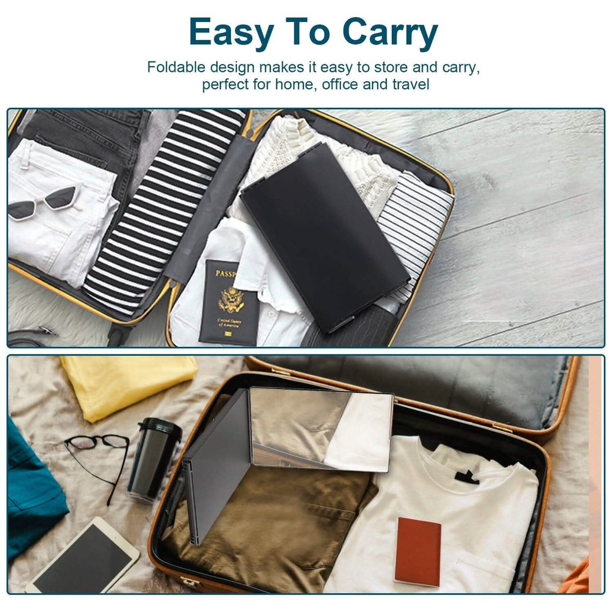 Tri-Fold Mirror with Telescopic Hanger - A-1 Thread Vault