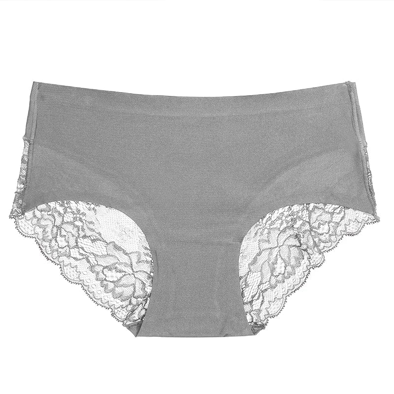 TrowBridge 3PCS/Set Women's Panties Exquisite Lace Underwear Sexy Lingerie Big Size Sweet Silk Satin Briefs Soft Cozy Underpants - A-1 Thread Vault