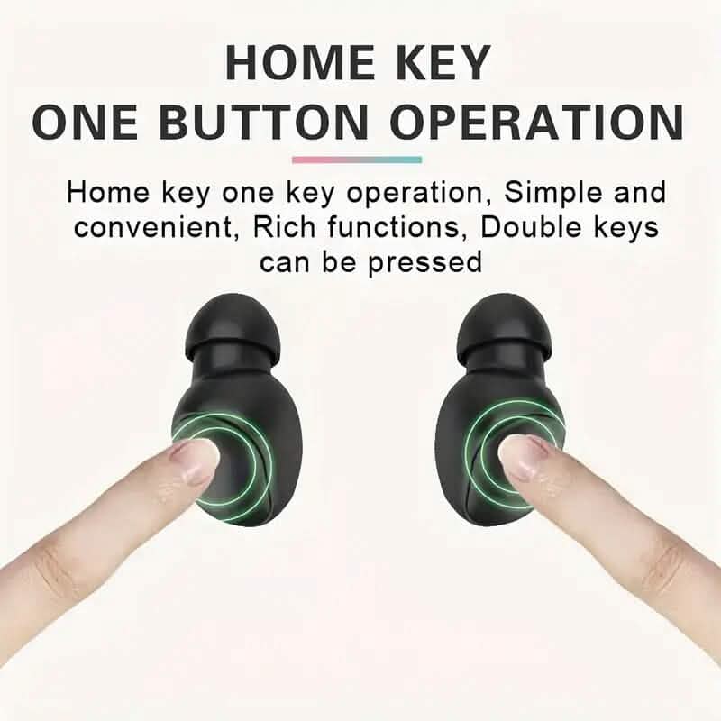 TWS In-Ear Wireless Headphones Mini Earbuds with Charging Case - A-1 Thread Vault