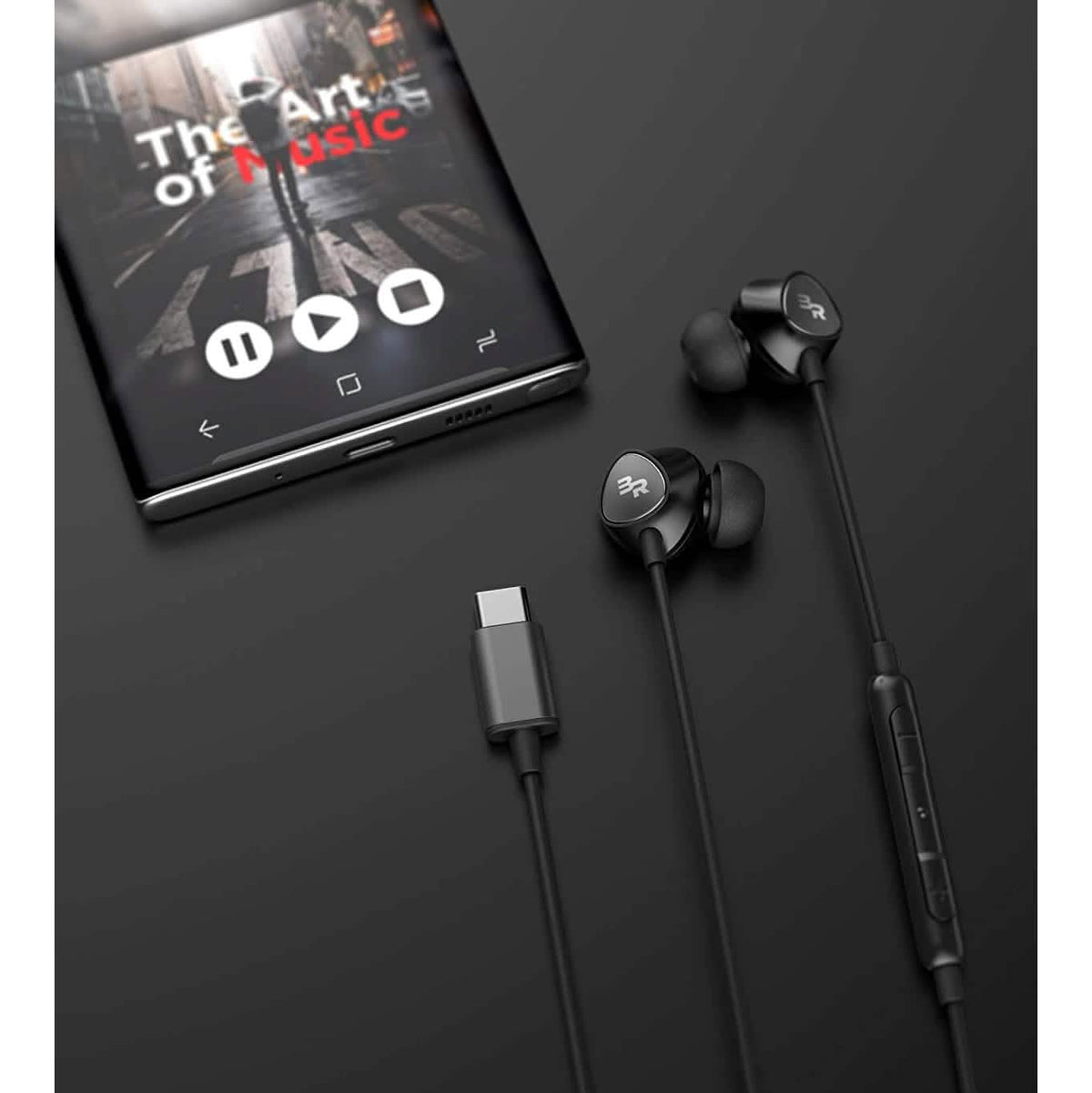 Type C Headphones, In-Ear Wired Earbuds with Microphone & Volume Control Mic Earphones - A-1 Thread Vault