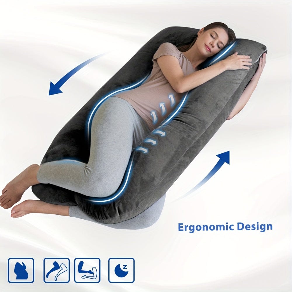 U-Shaped Maternity Pillow – Full Body Support - A-1 Thread Vault