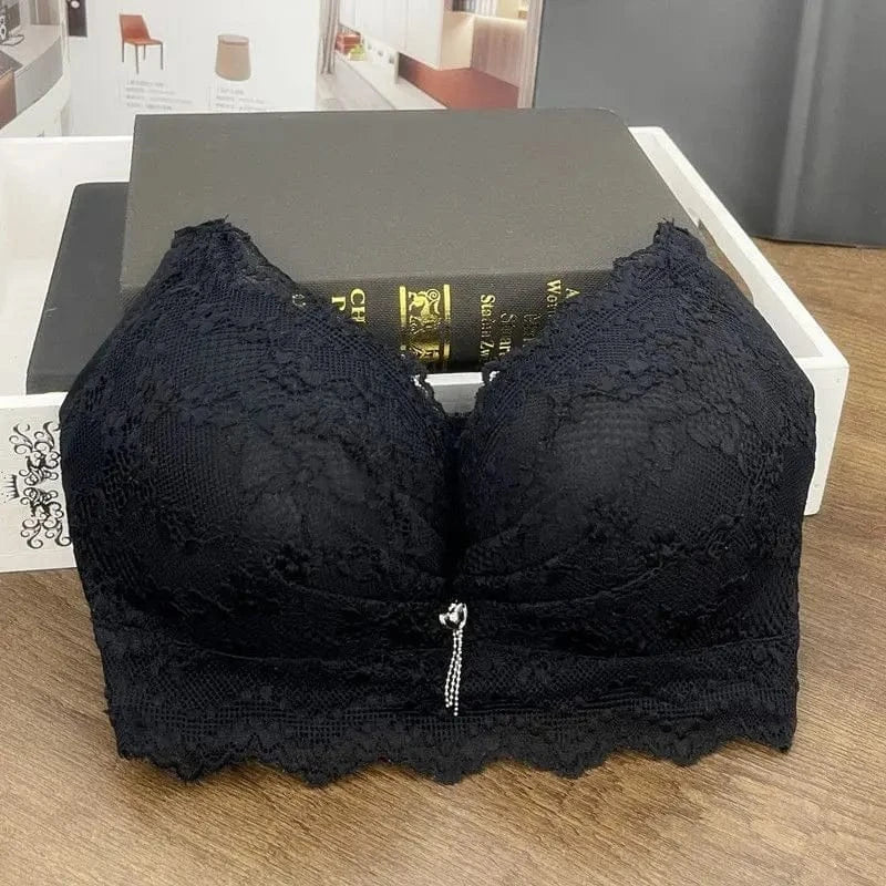 Ultra Push-Up Bra 12CM Extreme Padding for Small Chest Wireless Seamless Plunge Bra with Side Support Enhancer for Flat Chest - A-1 Thread Vault