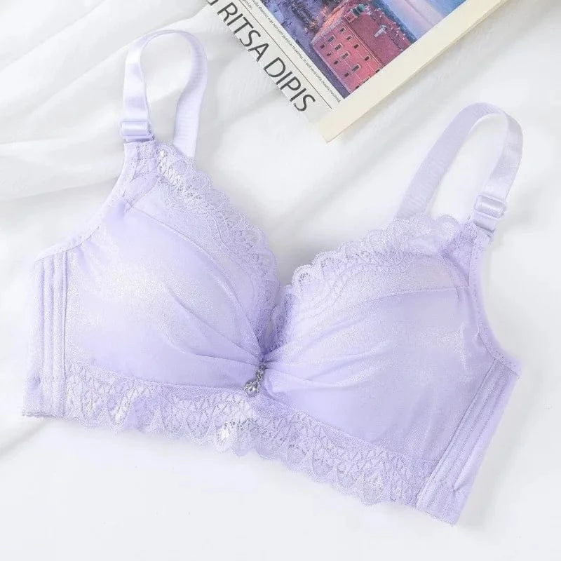 Ultra Push Up Bra with Side Support, 8cm Padding Non Slip Bra for Small Chest, Wireless Full Coverage Bra for A/B Cup - A-1 Thread Vault