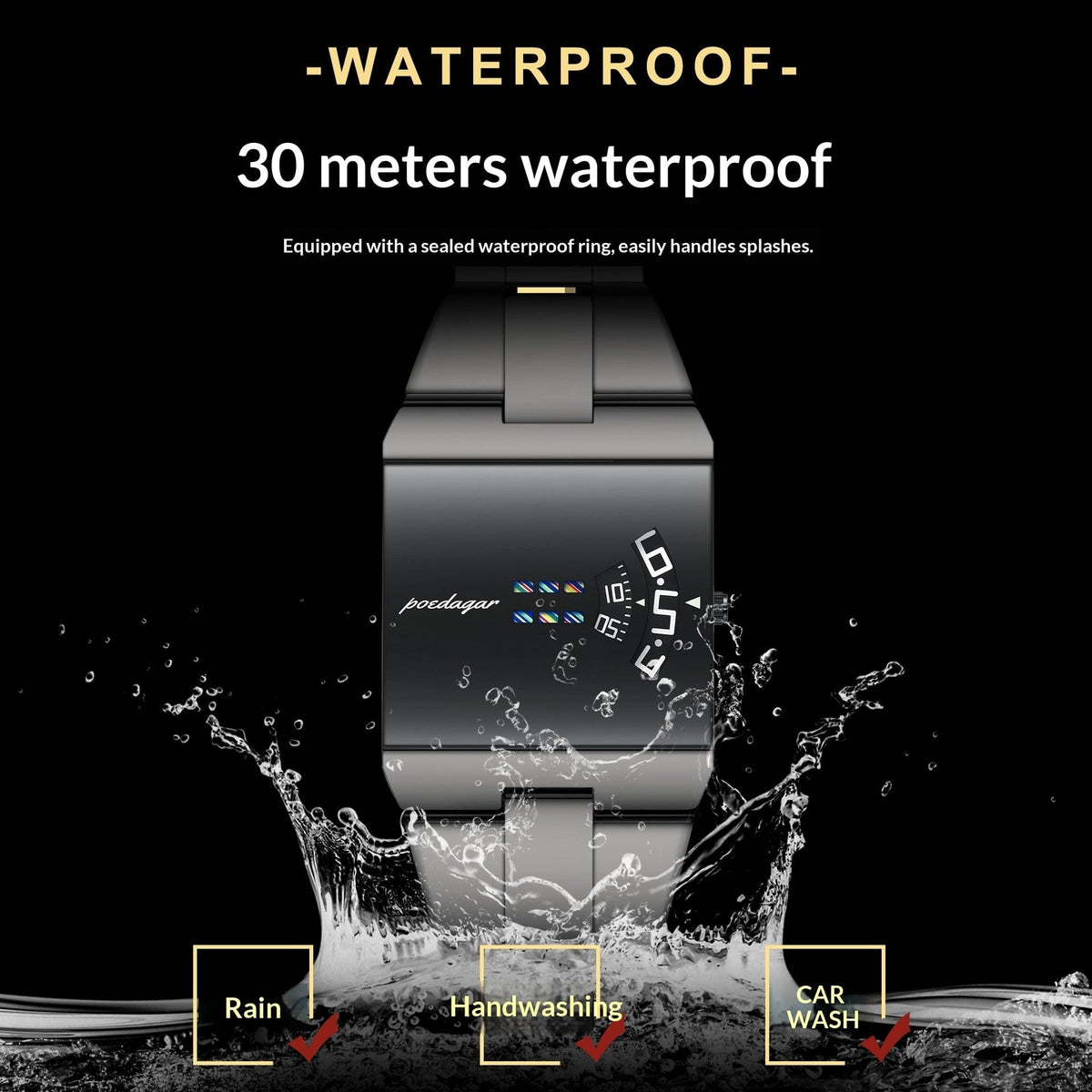 Ultra-thin Trendy Waterproof Quartz Watch - A-1 Thread Vault
