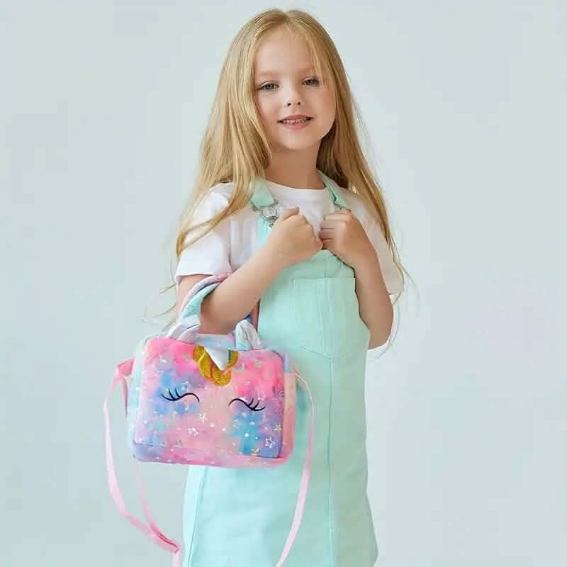 Unicorn Corduroy Shoulder Bag for Girls - A-1 Thread Vault