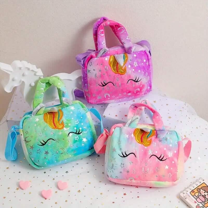 Unicorn Corduroy Shoulder Bag for Girls - A-1 Thread Vault