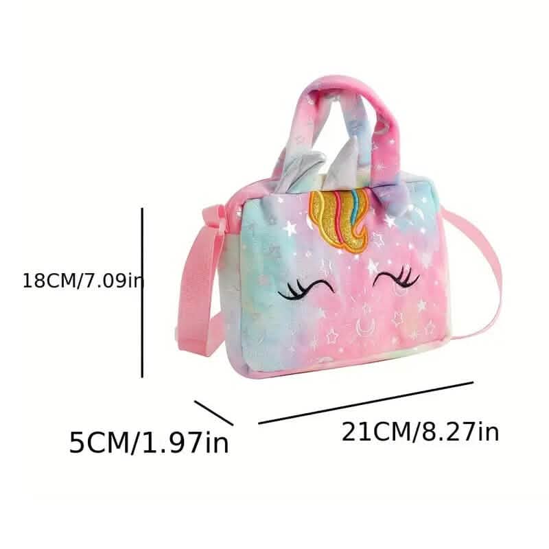 Unicorn Corduroy Shoulder Bag for Girls - A-1 Thread Vault