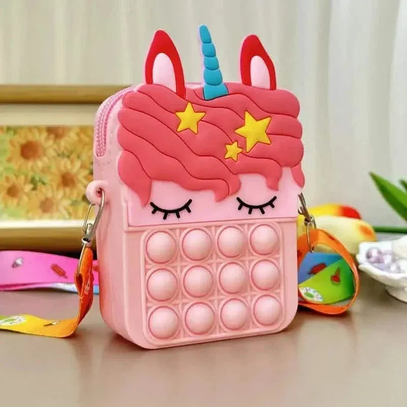 Unicorn Crossbody Bag with Pop Fidget Buttons - A-1 Thread Vault