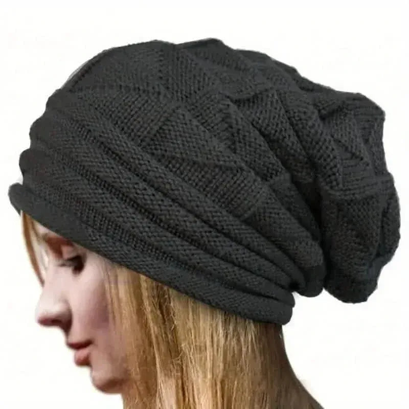 Unisex Oversized Knitted Baggy Beanie - A-1 Thread Vault