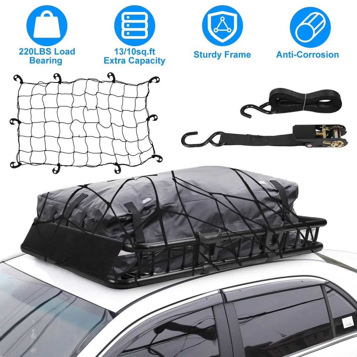 Universal Roof Rack Car Luggage Holder - A-1 Thread Vault