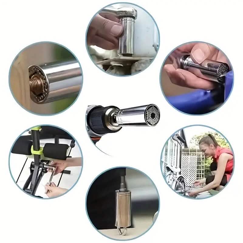 Universal Torque Wrench 7-19mm Hexagonal Multi-functional Universal Socket - A-1 Thread Vault