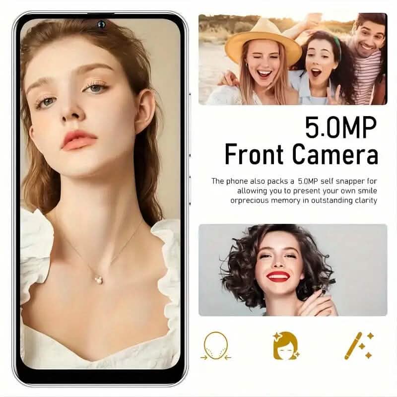 Unlocked Smartphone 4GB 64GB Large 6.6 inch HD Display Dual SIM 4G LTE - A-1 Thread Vault