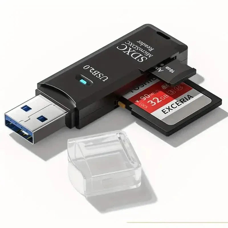 USB 2.0 SD Card Reader Micro SD Card To USB Adapter - A-1 Thread Vault