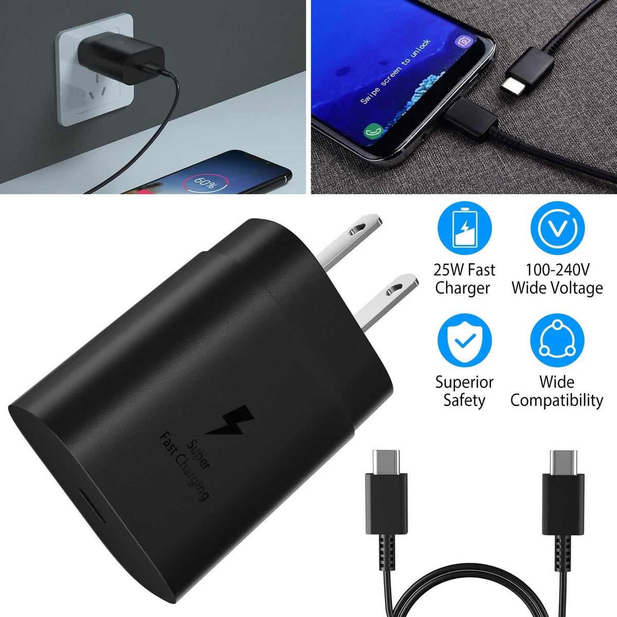 USB C Wall Charger 25W PD3.0 - A-1 Thread Vault