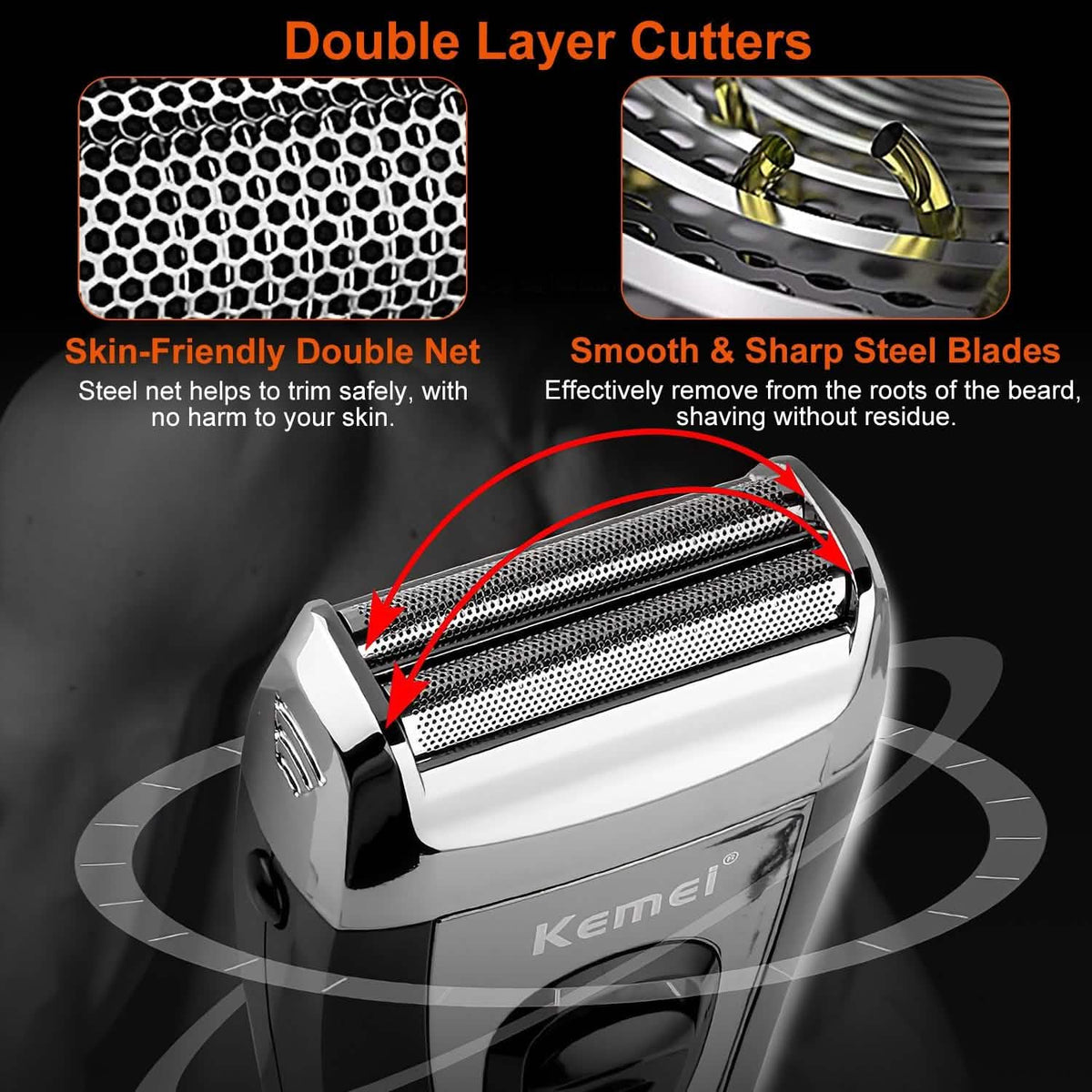 USB Rechargeable Men Electric Shaver - A-1 Thread Vault