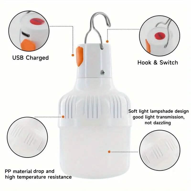 USB Rechargeable Outdoor Bulb Light - A-1 Thread Vault