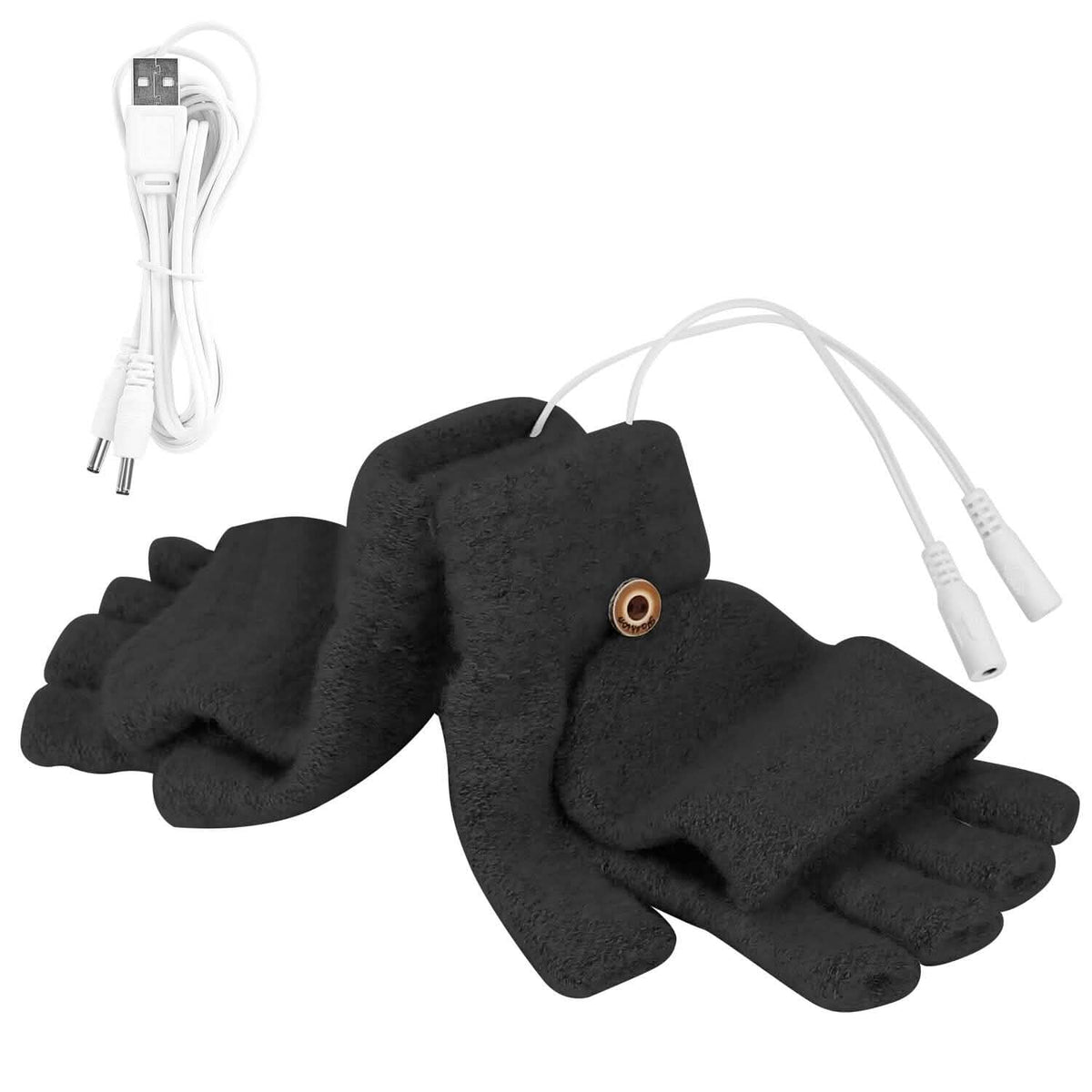USB Wool Heated Gloves Mitten - A-1 Thread Vault