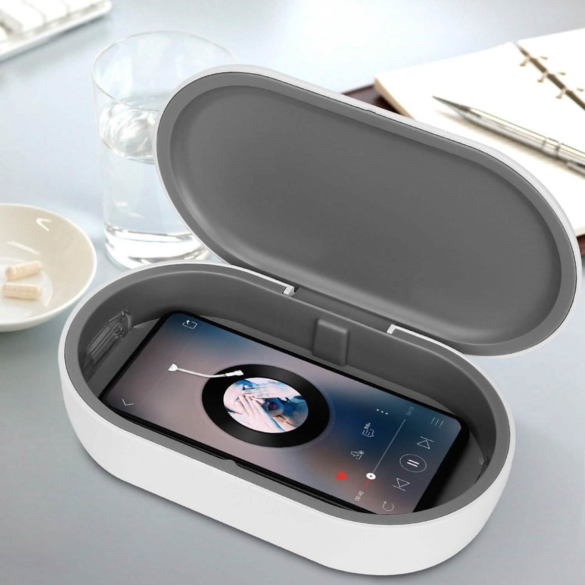 UV Light Sanitizer Box Portable 10w Phone Wireless Charging Disinfection Lamp - A-1 Thread Vault