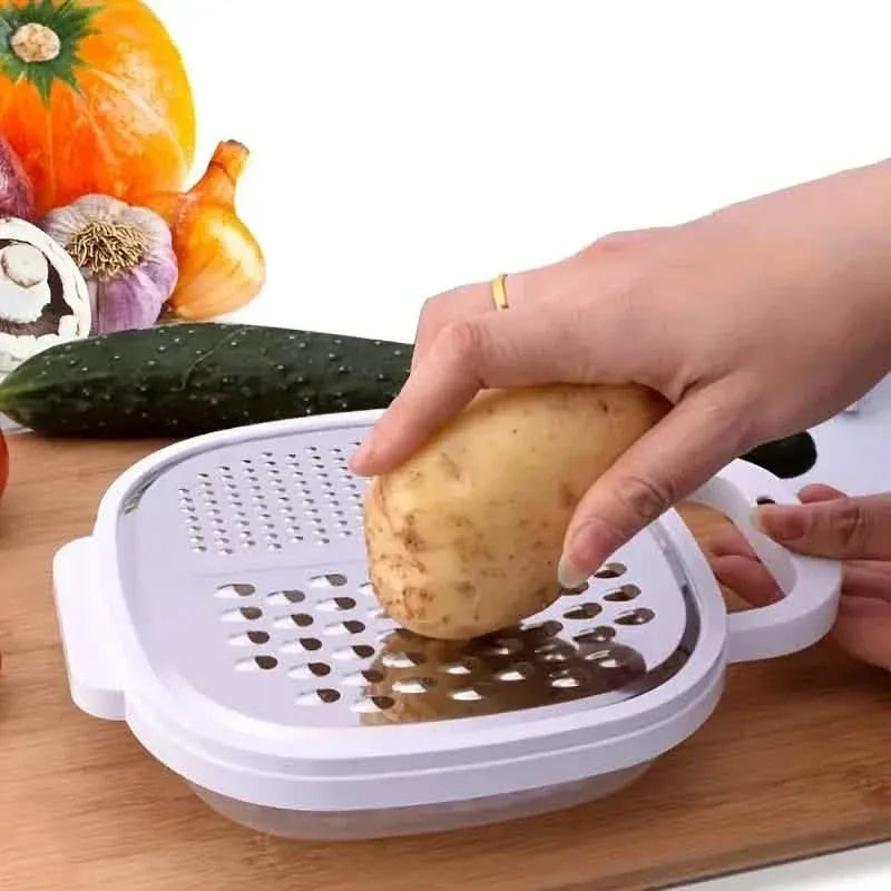 Vegetable Cutter With Lid And Drainer Basket - A-1 Thread Vault