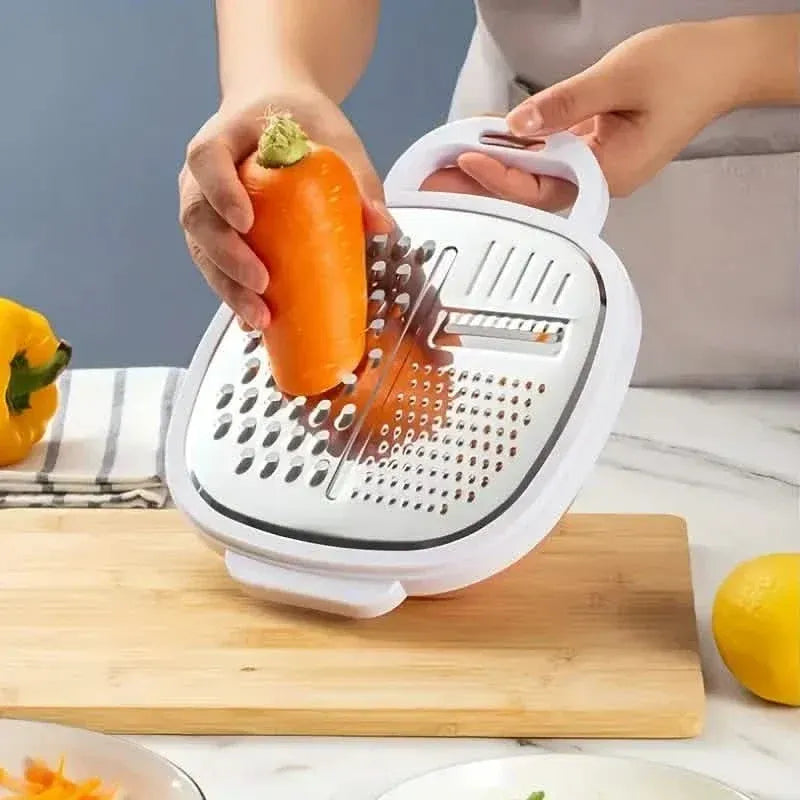Vegetable Cutter With Lid And Drainer Basket - A-1 Thread Vault