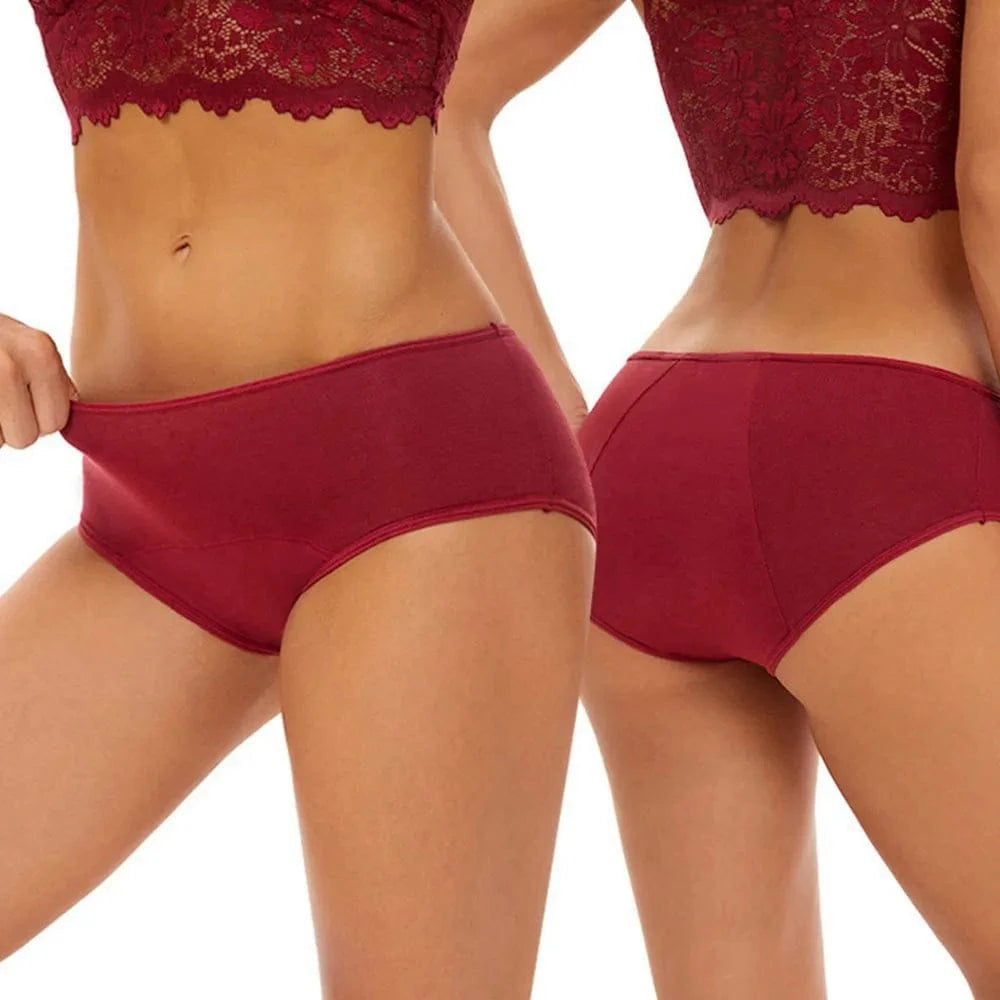 Very Abundant Menstrual Panties Woman Breathable Women's cotton briefs Low Waist Physiological Period Underwear For Women - A-1 Thread Vault
