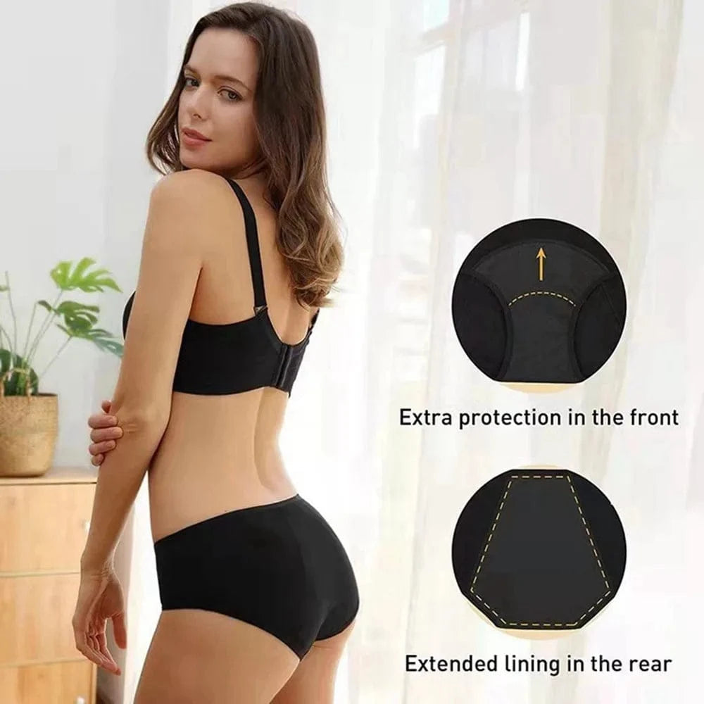Very Abundant Menstrual Panties Woman Breathable Women's cotton briefs Low Waist Physiological Period Underwear For Women - A-1 Thread Vault