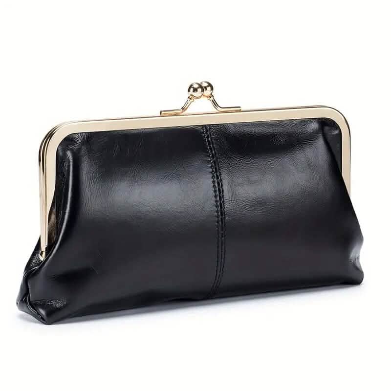 Vintage Chic Leather Clutch Lady Purse - A-1 Thread Vault