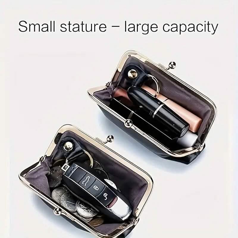 Vintage Chic Leather Clutch Lady Purse - A-1 Thread Vault