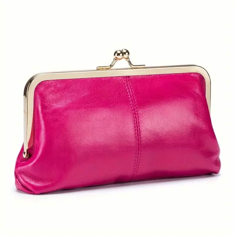 Vintage Chic Leather Clutch Lady Purse - A-1 Thread Vault