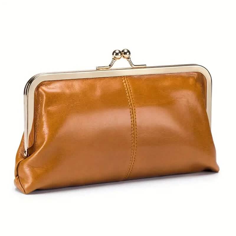 Vintage Chic Leather Clutch Lady Purse - A-1 Thread Vault