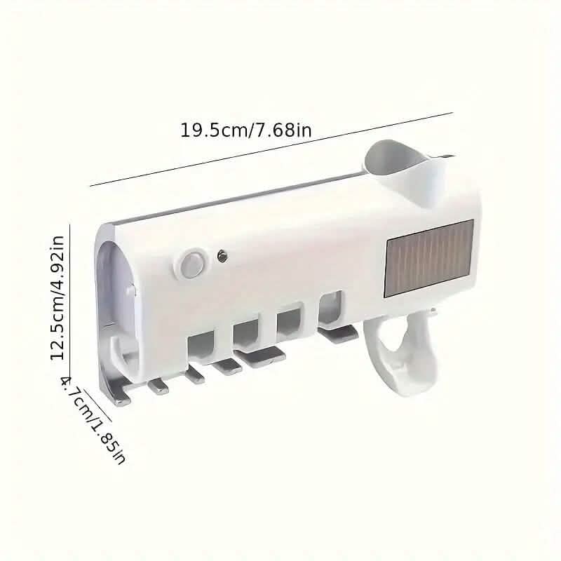 Wall Mounted 4 Slot Toothbrush UV Disinfection Device - A-1 Thread Vault