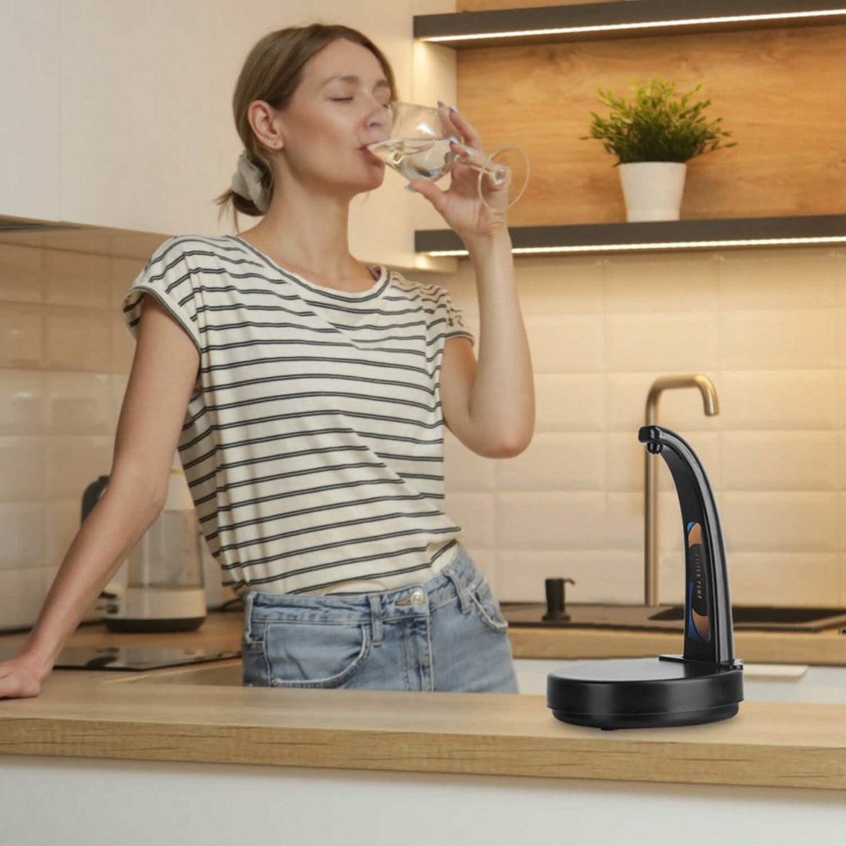 Water Bottle Dispenser USB Rechargeable Mini Water Jug for 1-5 Gallon Water Jugs - A-1 Thread Vault