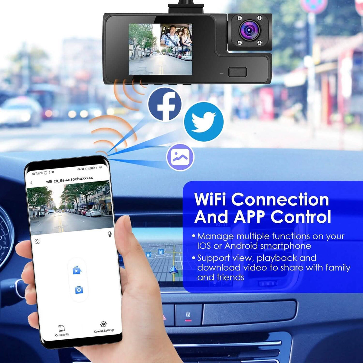 Wifi FHD 1080P Car Dash Cam - A-1 Thread Vault