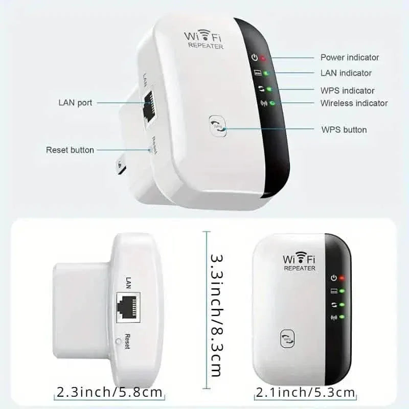 WiFi Long Range Amplifier Extender Signal Booster Wireless Internet Repeater with Ethernet Port - A-1 Thread Vault