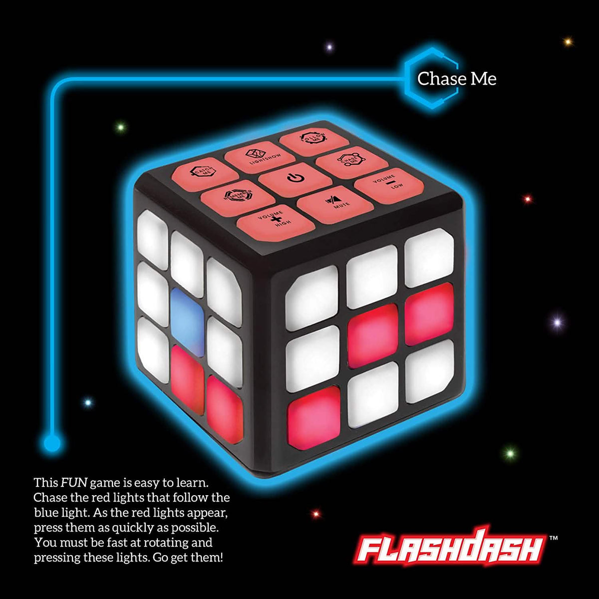 Winning Fingers Flashing Cube Electronic Memory and Brain Toy - A-1 Thread Vault