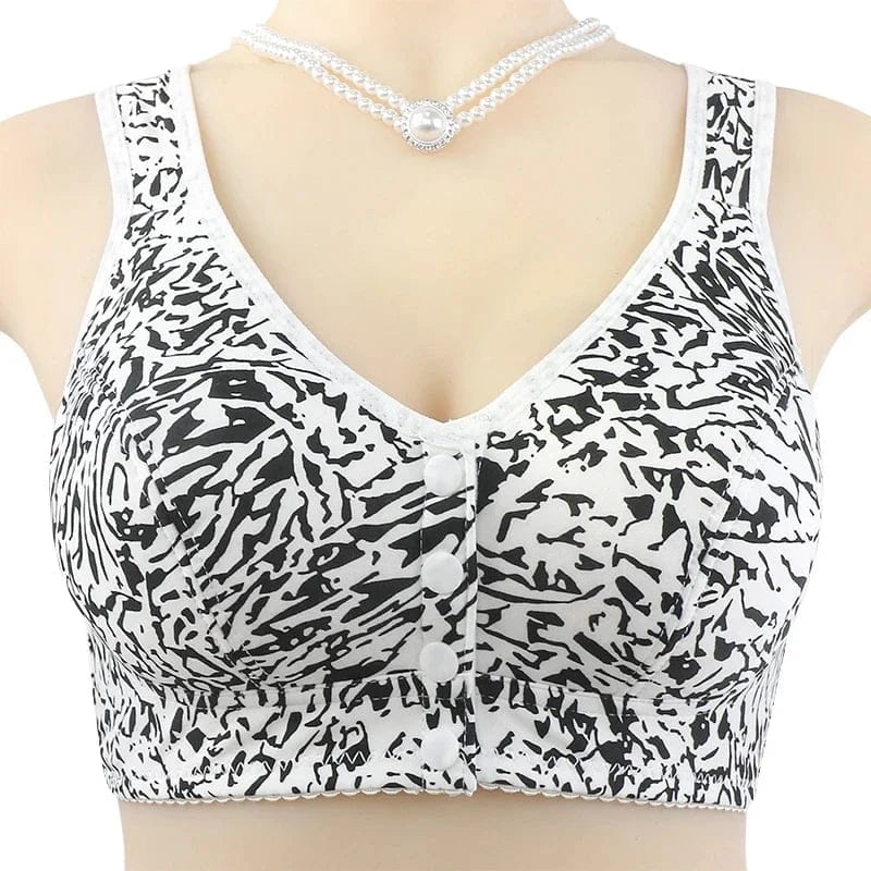 Wireless Bras For Women T-Shirt Brassiere Front Closure Underwear Comfortable Lingerie Push Up - A-1 Thread Vault