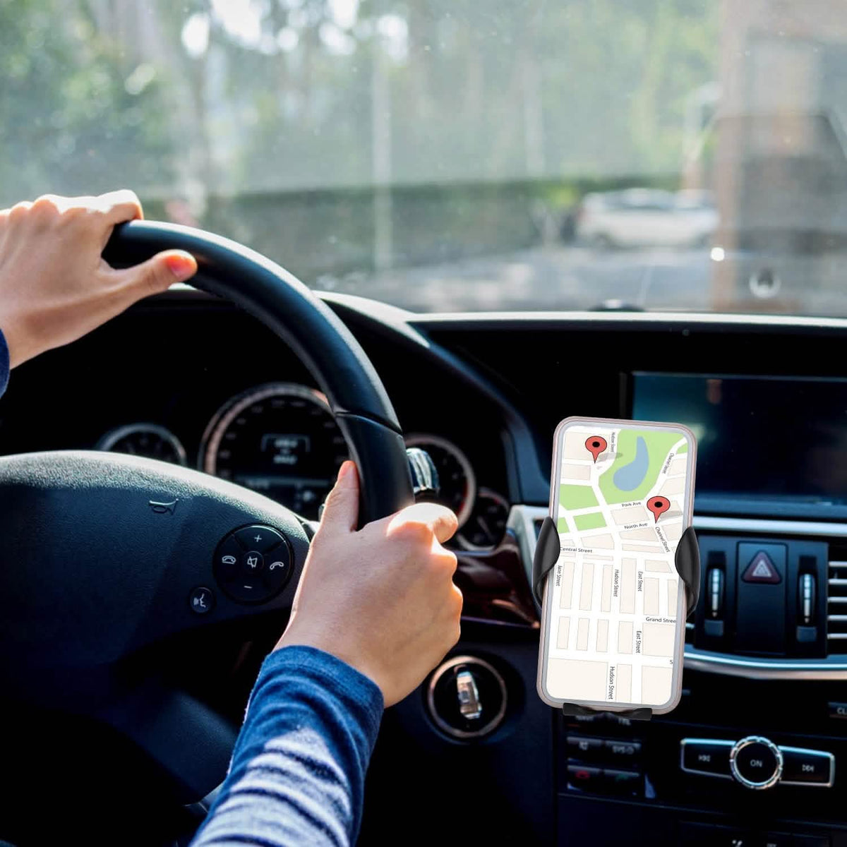 Wireless Car Charger 15W Qi Fast Charging Car Mount - A-1 Thread Vault