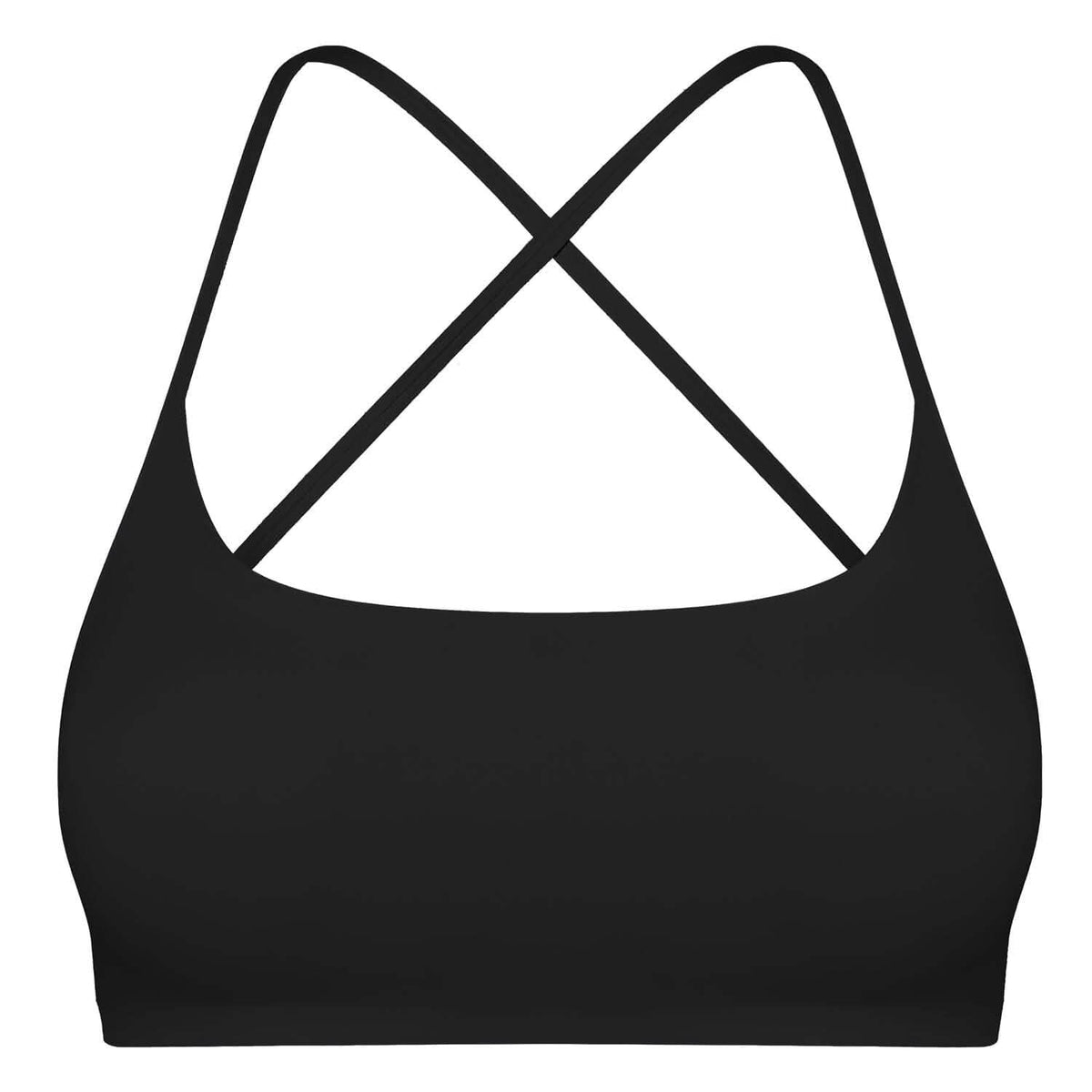 Women Cross Back Sport Bras Padded with Removable Pads Thin Straps - A-1 Thread Vault