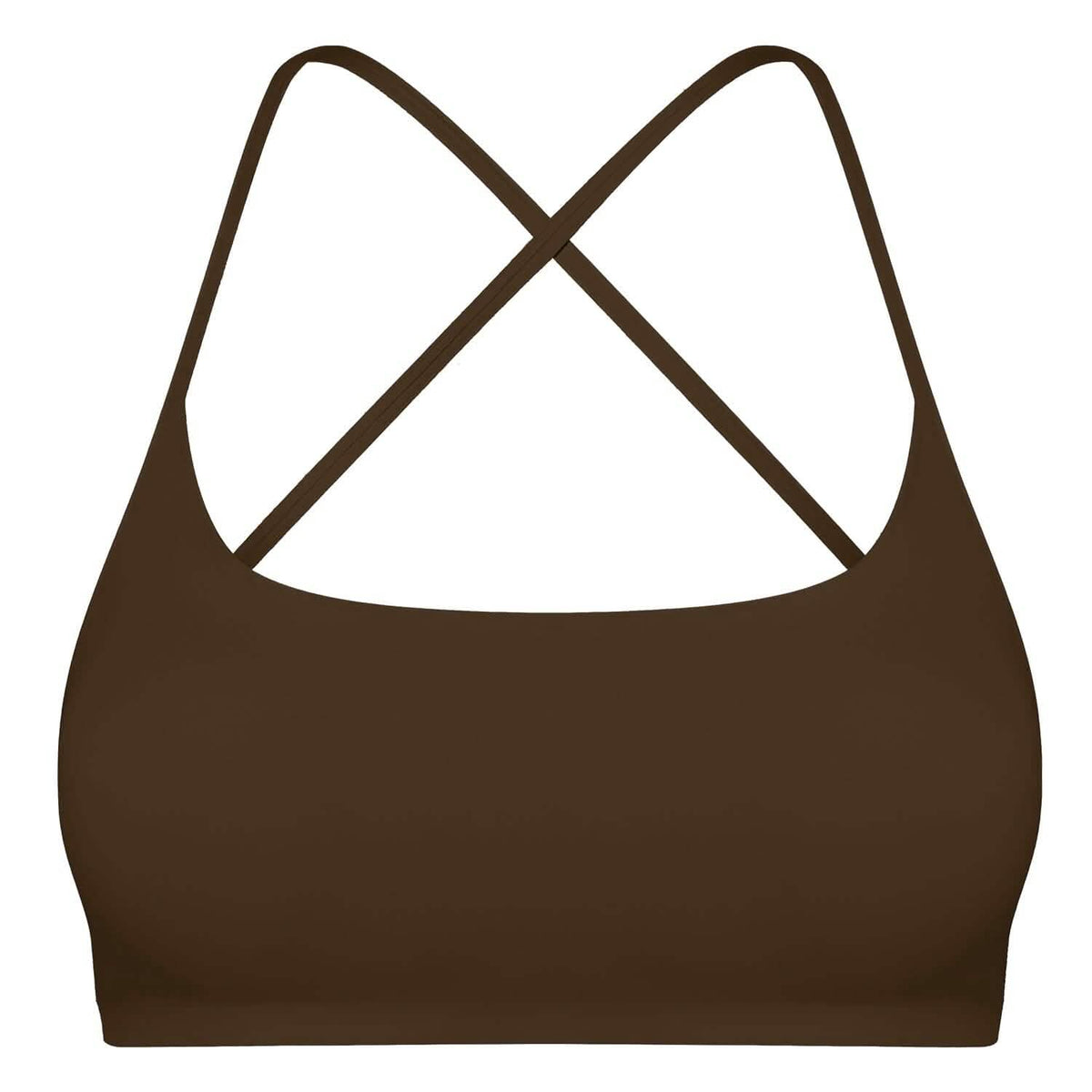 Women Cross Back Sport Bras Padded with Removable Pads Thin Straps - A-1 Thread Vault