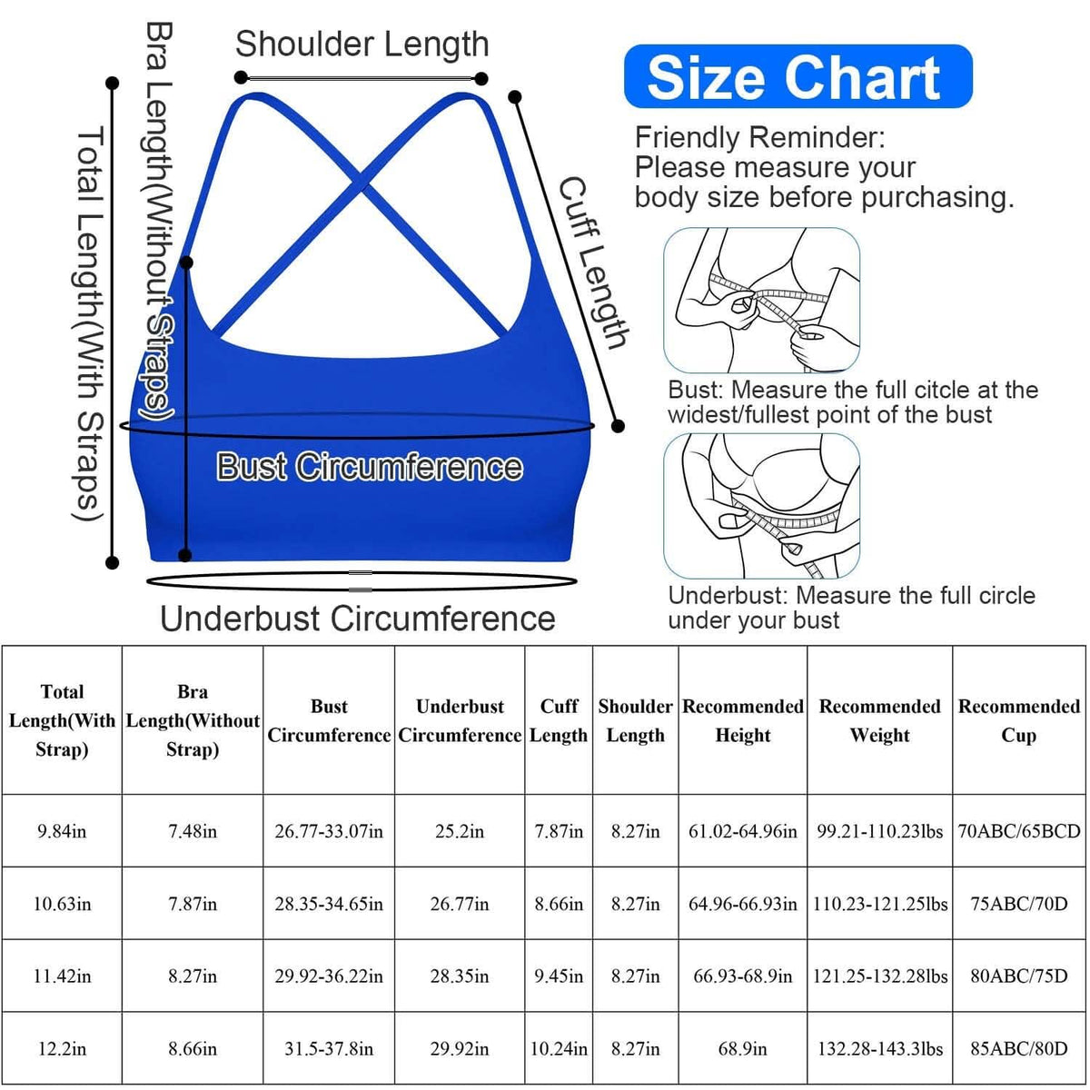 Women Cross Back Sport Bras Padded with Removable Pads Thin Straps - A-1 Thread Vault