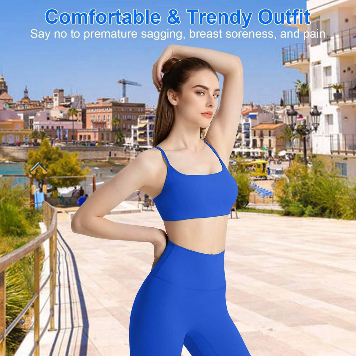 Women Cross Back Sport Bras Padded with Removable Pads Thin Straps - A-1 Thread Vault