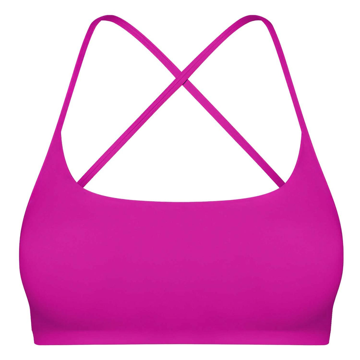 Women Cross Back Sport Bras Padded with Removable Pads Thin Straps - A-1 Thread Vault