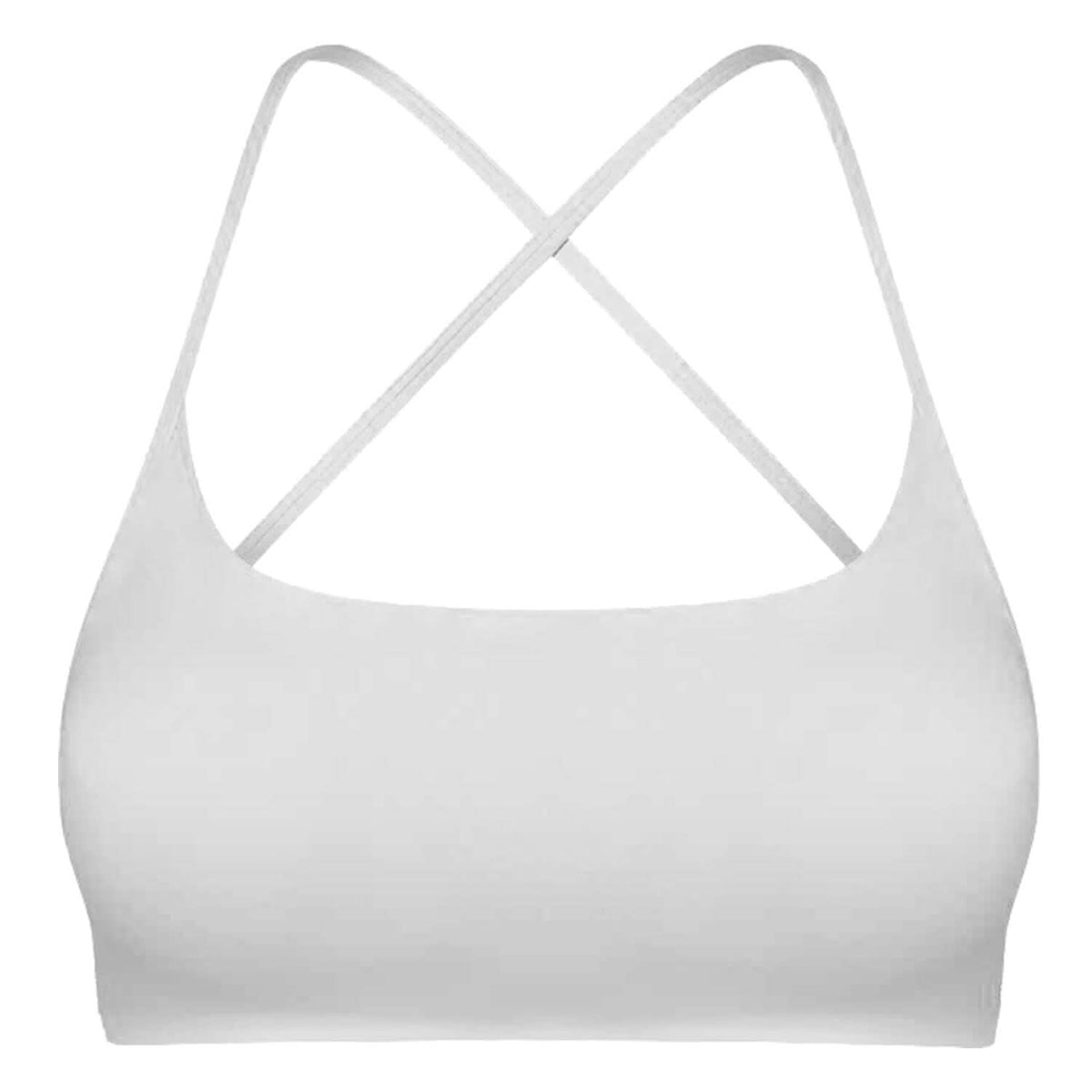Women Cross Back Sport Bras Padded with Removable Pads Thin Straps - A-1 Thread Vault