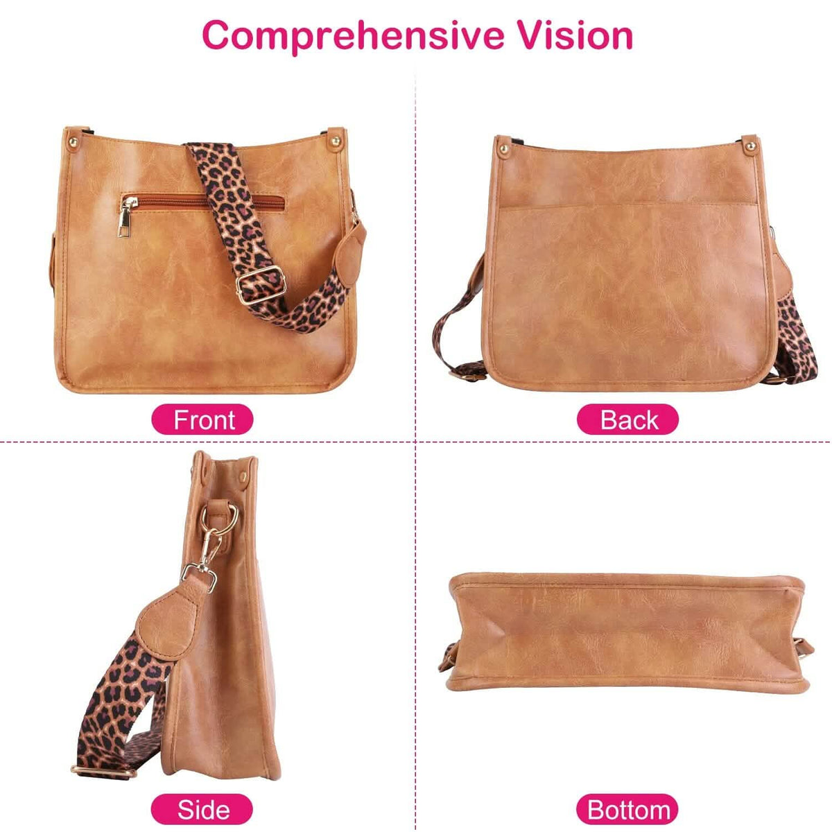 Women Fashion Leather Crossbody Bag - A-1 Thread Vault
