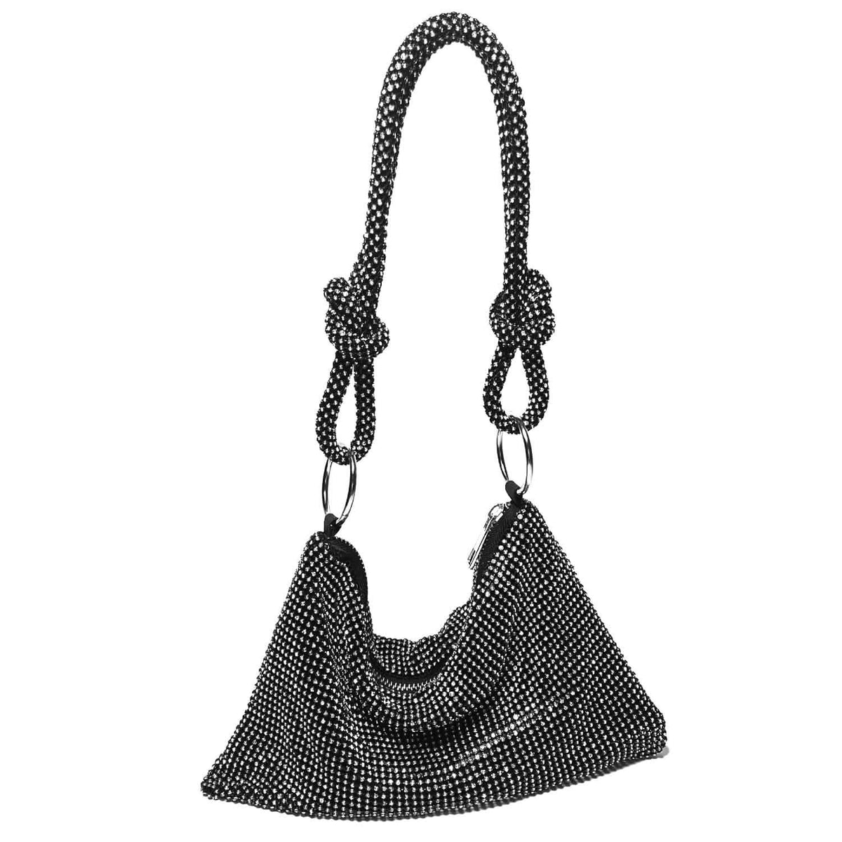 Women Glitter Evening Bags Shiny Rhinestone Handbag Purses - A-1 Thread Vault