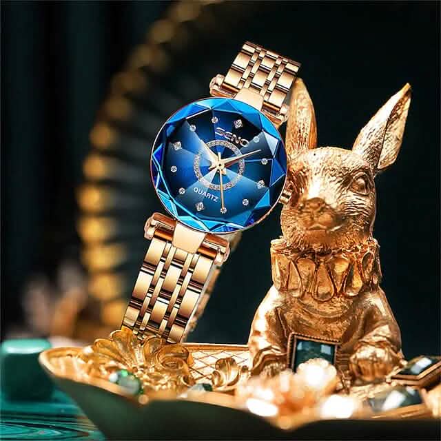 Women Golden and Silver Classic Quartz Watch - A-1 Thread Vault